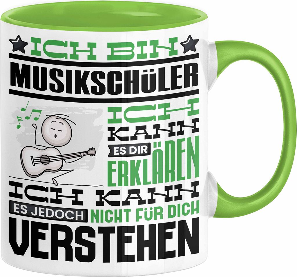 Musikschüler Geschenk Tasse Geschenkidee für Musikschüler Geburtstag Lustig Ich Bin Musikschüler Ich Kann Es Dir Erklären Aber Nicht Für Dich...