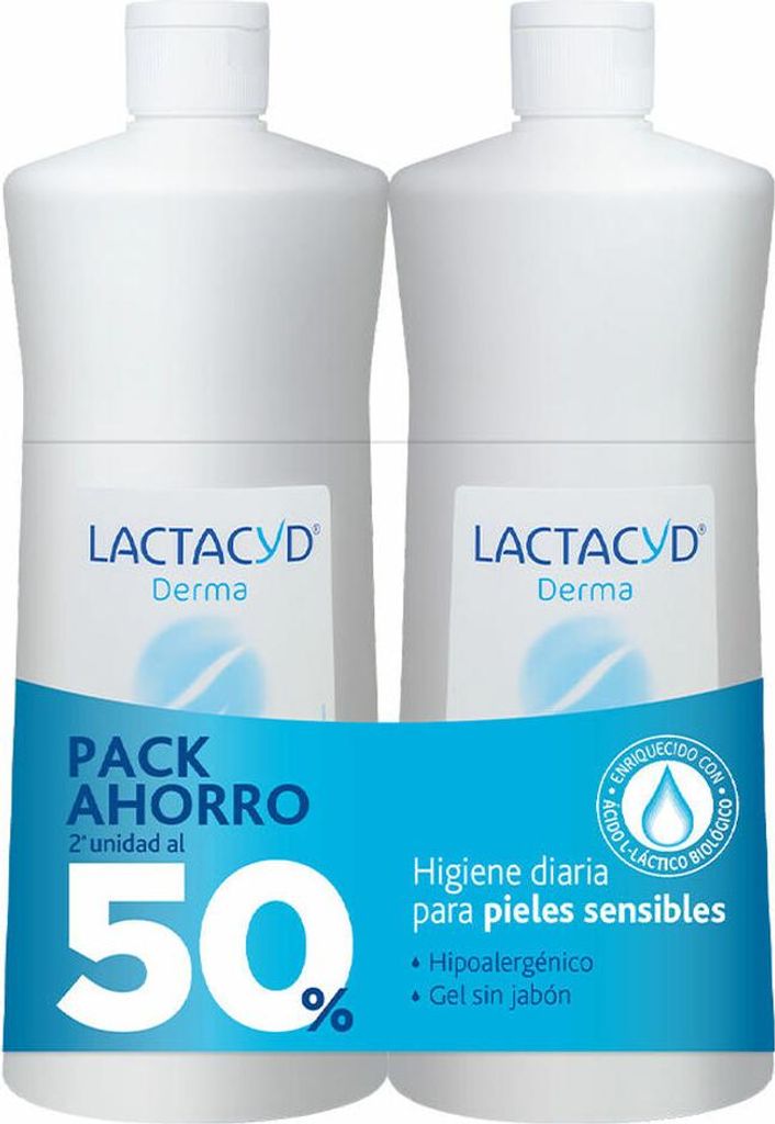 Gel de ducha Derma Bath 2 unidades, marca Lactacyd, 1000 ml Imagen del producto 