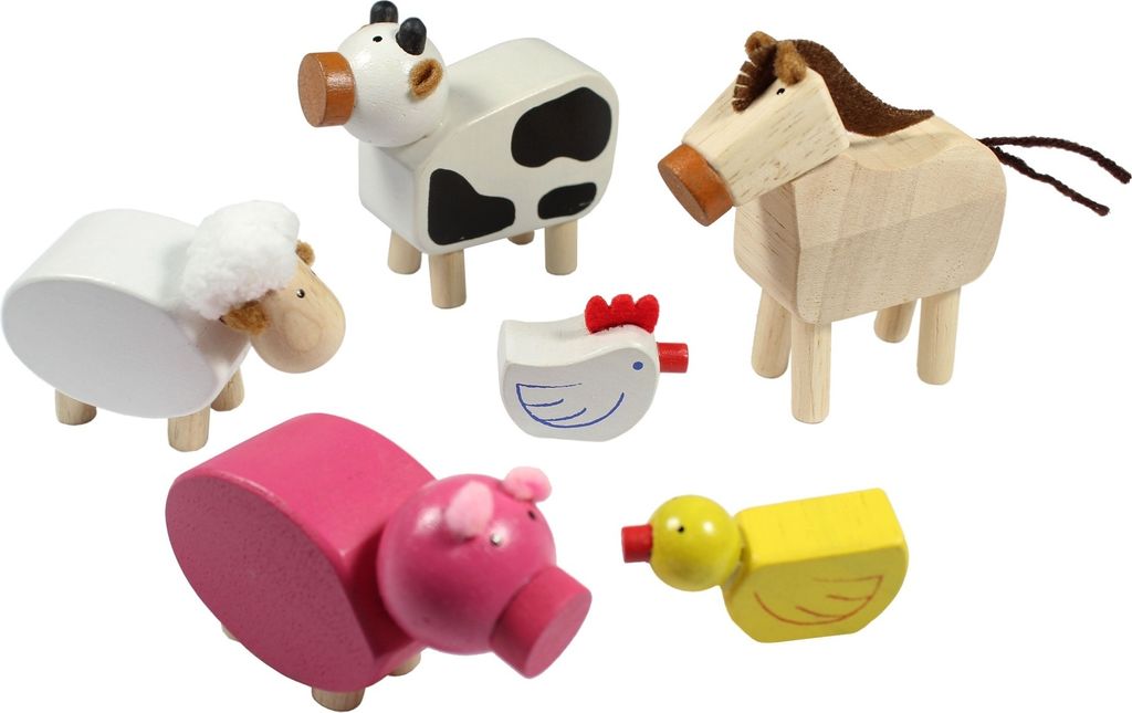 Tano - Animaux de la ferme - Jouets en bois pour enfants, Image du produit 