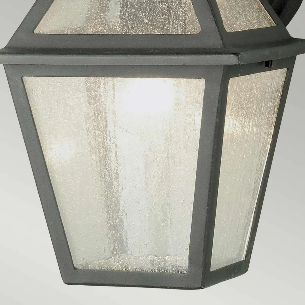 Applique Extérieure E27 60W Verre Noir Polruan Design Robuste IP44