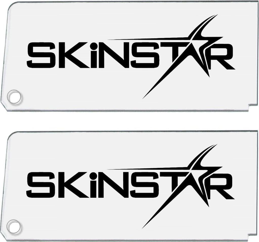 SkinStar 2er Set Plexiklinge 5mm Abziehklinge Plastikklinge Ski Langlauf Nordic