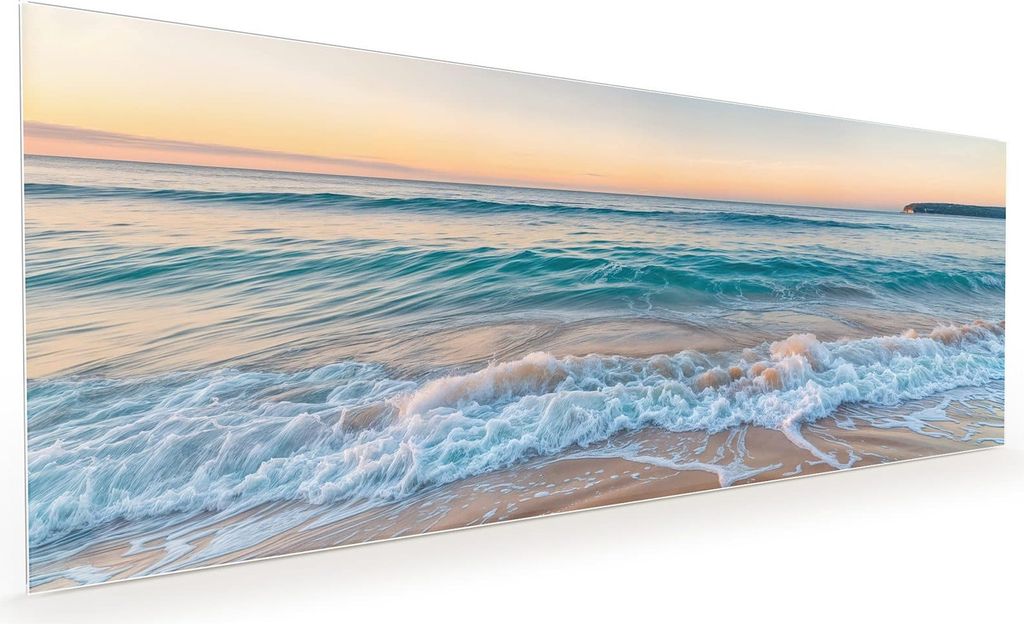 Küchenrückwand Spritzschutz Glas mit Motiv Strandhorizont 40 x 40 cm