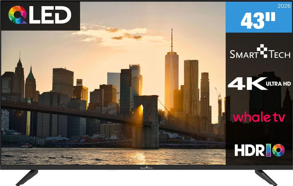 Smart Tech TV QLED 43QH02V 43" 4K Smart TV Whale OS Produktbild 