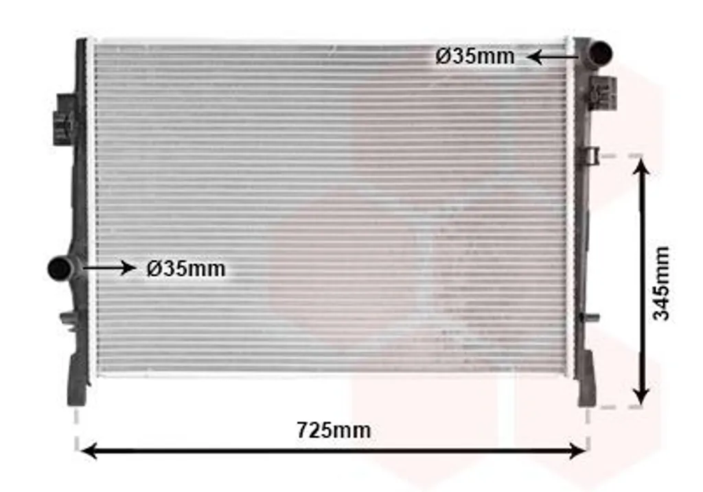 Radiateur moteur VAN WEZEL 07002105 pour DODGE Journey MPV essence