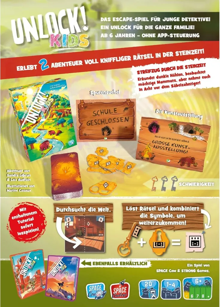 Unlock Kids Incursion Âge de Pierre - Jeu sans écran avec 3 aventures - 3