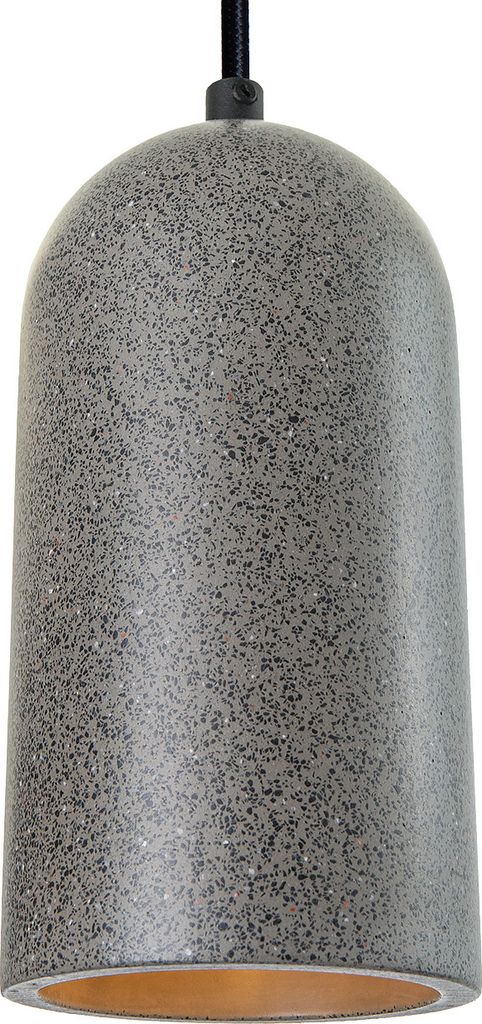 Hängelampe, E27, Lampe Für Wohnzimmer Esszimmer Küche, Höhenverstellbar Farbe Beton-Sandstein-Schwarz