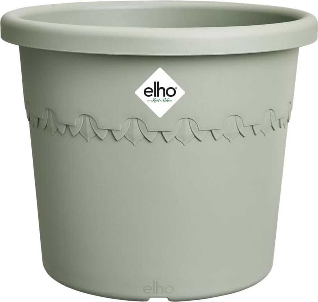 Elho Blumentopf Kunststoff grün Ø 25 cm Algarve Cilindro Produktbild 