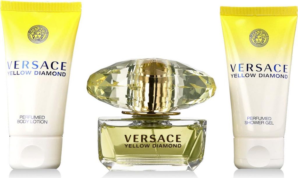 Versace Yellow Diamond 50ml EDT + 50ml Duschgel + 50ml Kö rperlotion