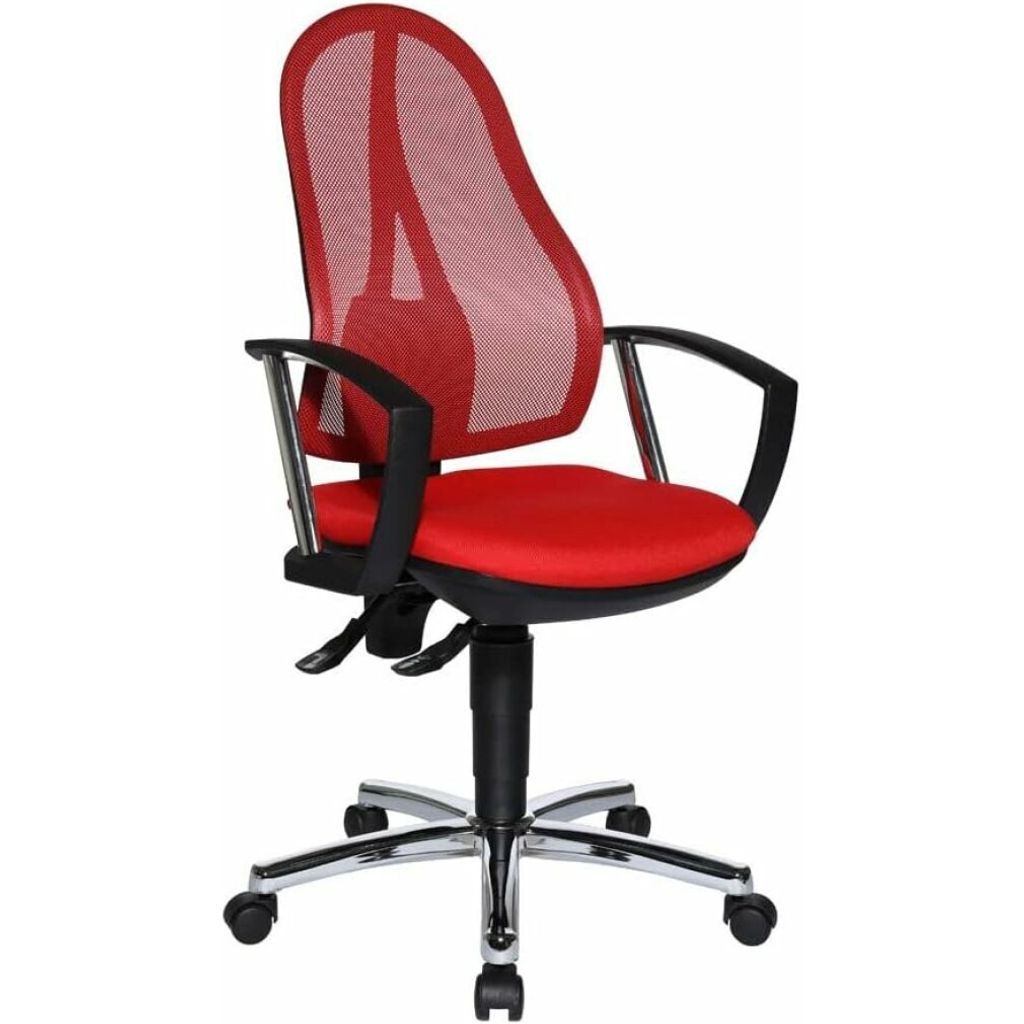 Topstar Bürostuhl Open Point P Plus, OP79A G21 rot, chrom Stoff