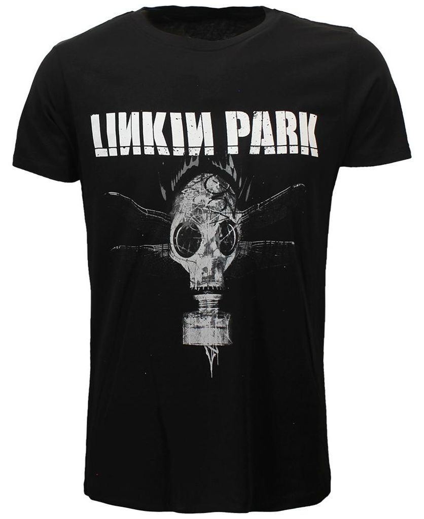 Linkin Park Dragon Fly Gas Mask T-Shirt Schwarz - XL