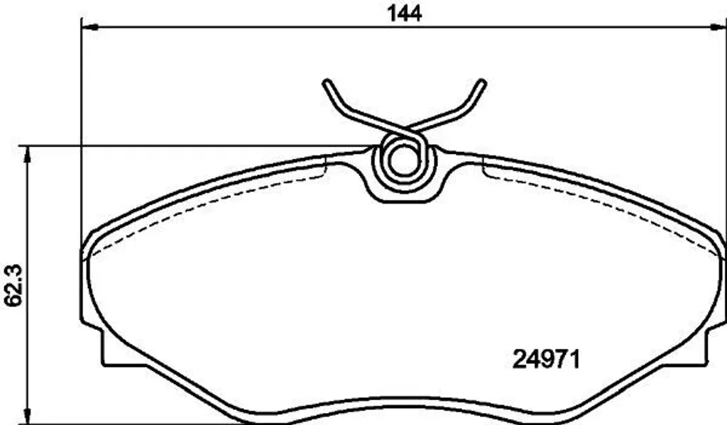 Plaquettes de frein HELLA haute performance OE 6025371662 pour Renault