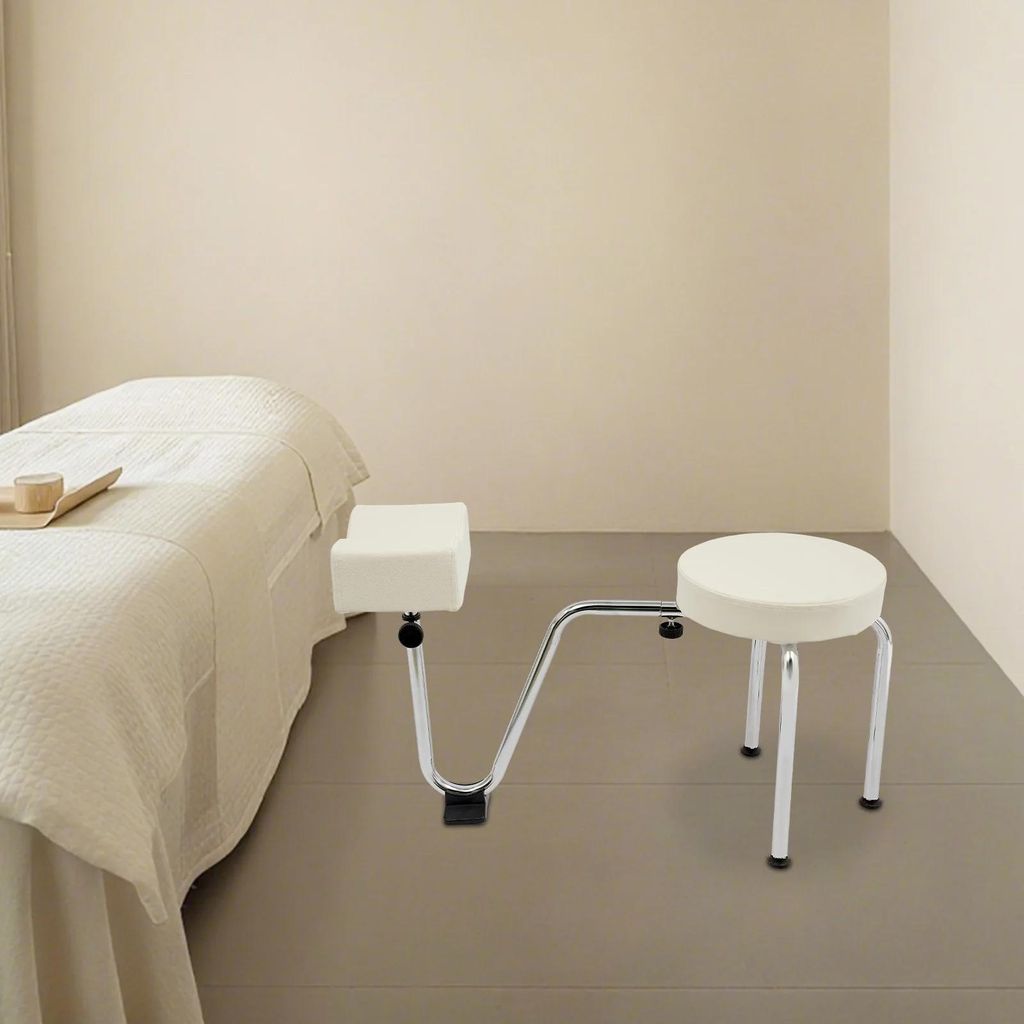 Pedikürhocker - Höhen- und längenverstellbar - 0–20 cm Höhe - 0–5 cm Abstand - Ergonomisch - Schont Lenden- und Halswirbelsäule