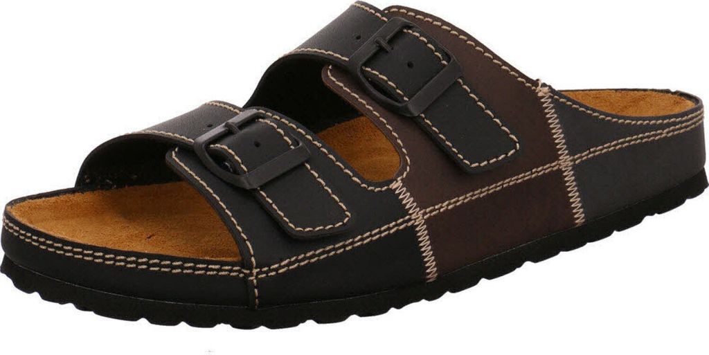 BIO Life Herren Pantolette schwarz/braun Produktbild 