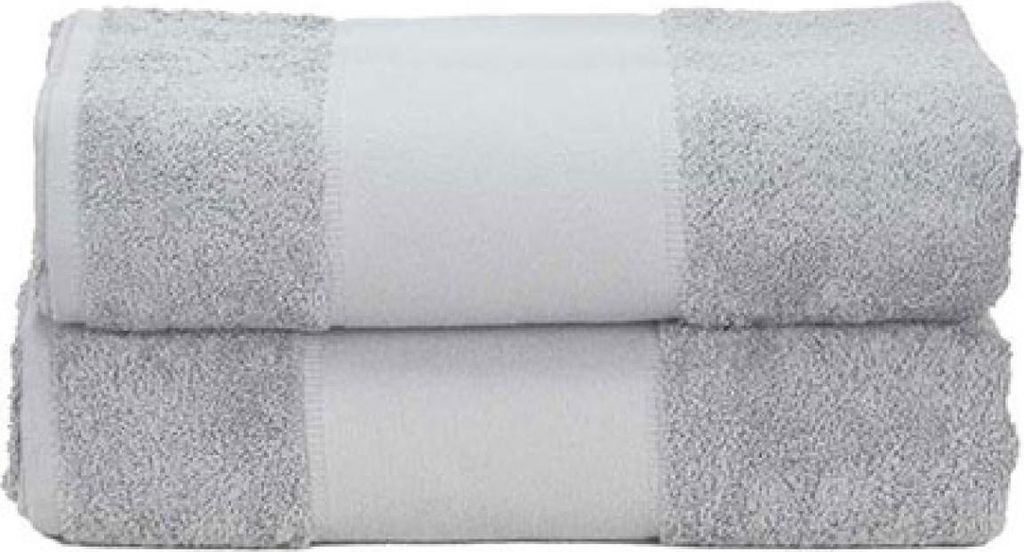 A&R 701.50 | PrintMe Bath Towel / 70 x 140 cm - Farbe: Light Grey - Größe: 70 x 140 cm