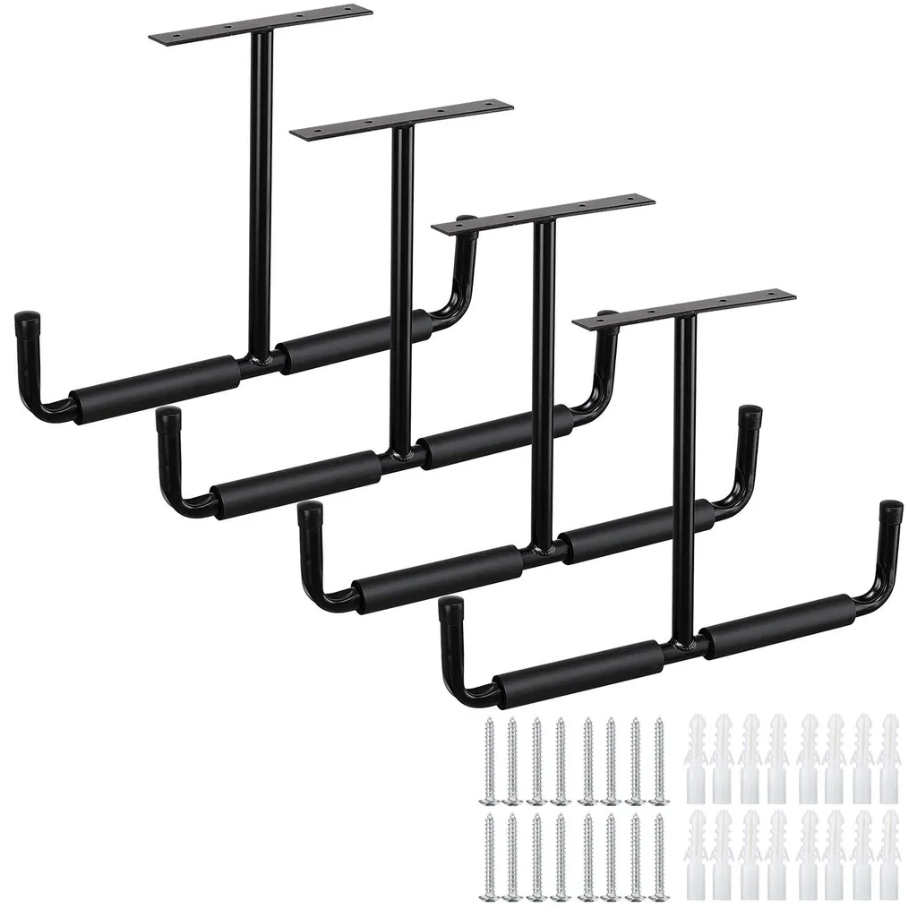 Support de Rangement Plafond pour Garage et Skis, Acier Gaine 20 cm