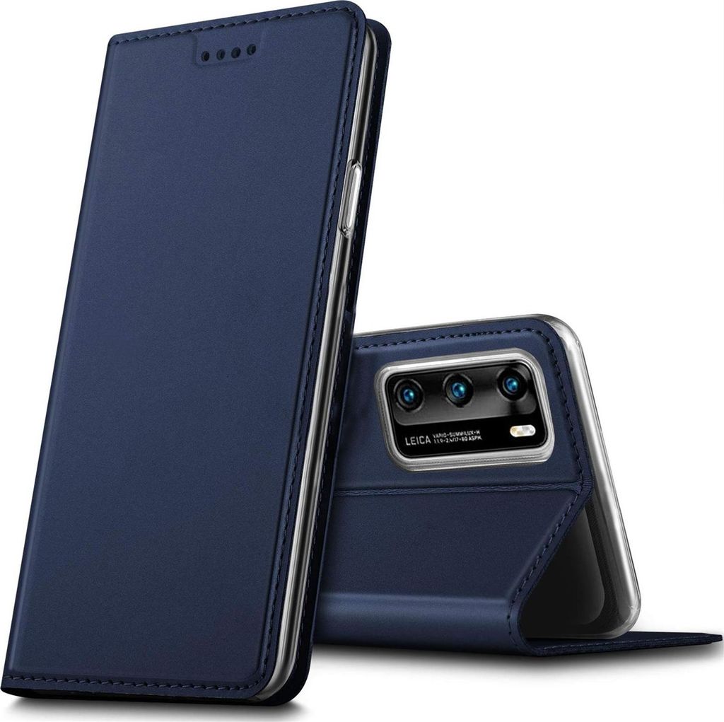 Handy Hülle Huawei P40 Book Case Schutzhülle Tasche Slim Produktbild 