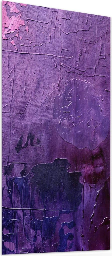 Glasbild 40x80cm in XXL für Wohnzimmer, Schlafzimmer Motiv Abstrakte Textur