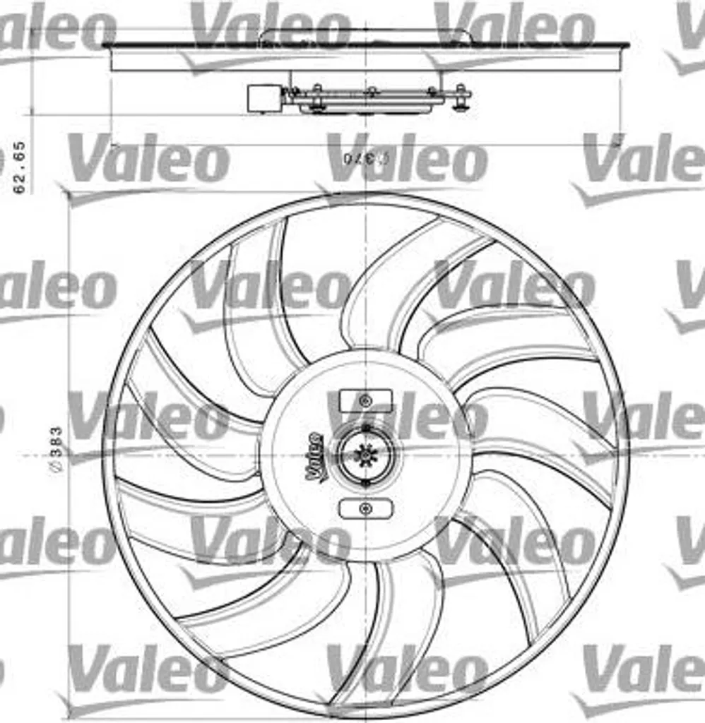 Ventilateur de Radiateur pour Audi A4 A5 A6 Q5 - Qualité Valeo 696350