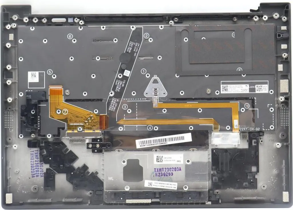 Clavier Rétroéclairé Lenovo avec Lecteur Empreinte Digitale FPR FRA Noir