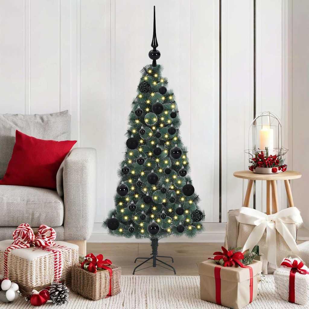 "Schlussverkauf" Künstlicher vorbeleuchteter Weihnachtsbaum(1 pc) - Kunstbaum/Tannenbaum - mit Kugelset 120 cm C7565