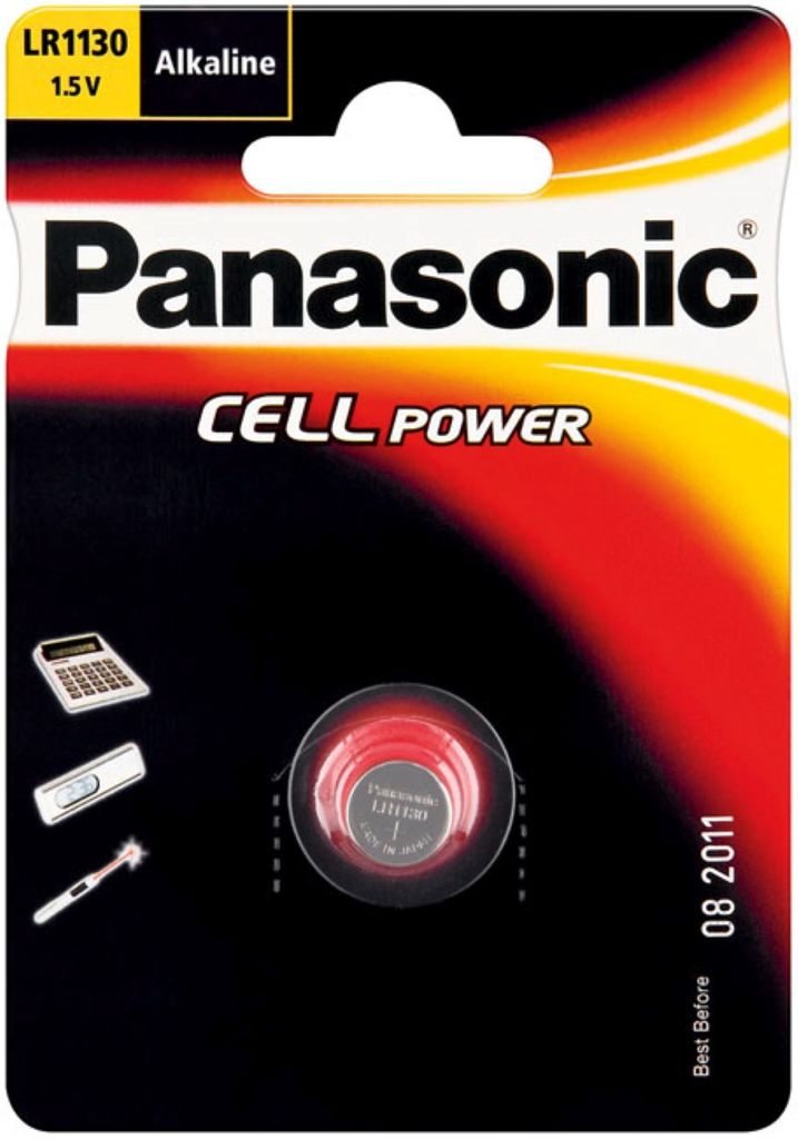 Panasonic LR54/AG10/LR1130 1-BL, Einwegbatterie, Alkali, Produktbild 
