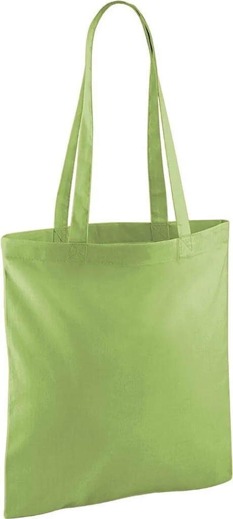Shopping Bag Westford Mill PC5758 Kiwi - Tote Bag Ecologica 100% Cotone