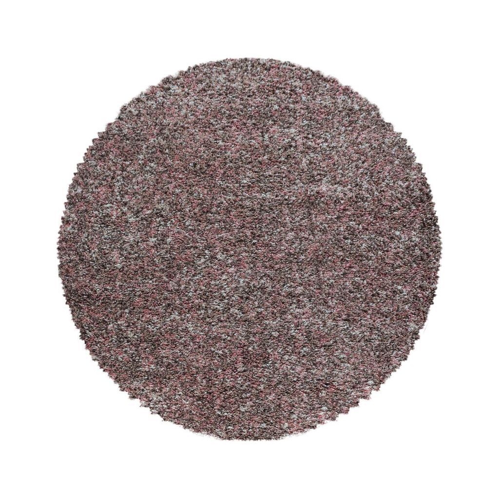 Hochflor Teppich ENJOY Rosa 80 cm Rund