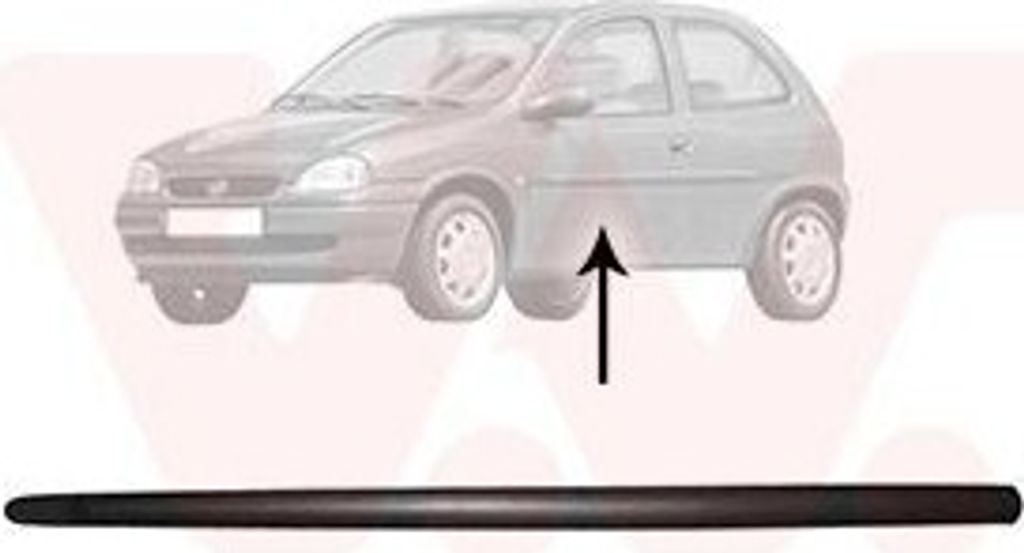 VAN WEZEL Zierleiste für die Tür Vorne Links Leiste für OPEL Corsa B Schrägheck (S93) 3776423