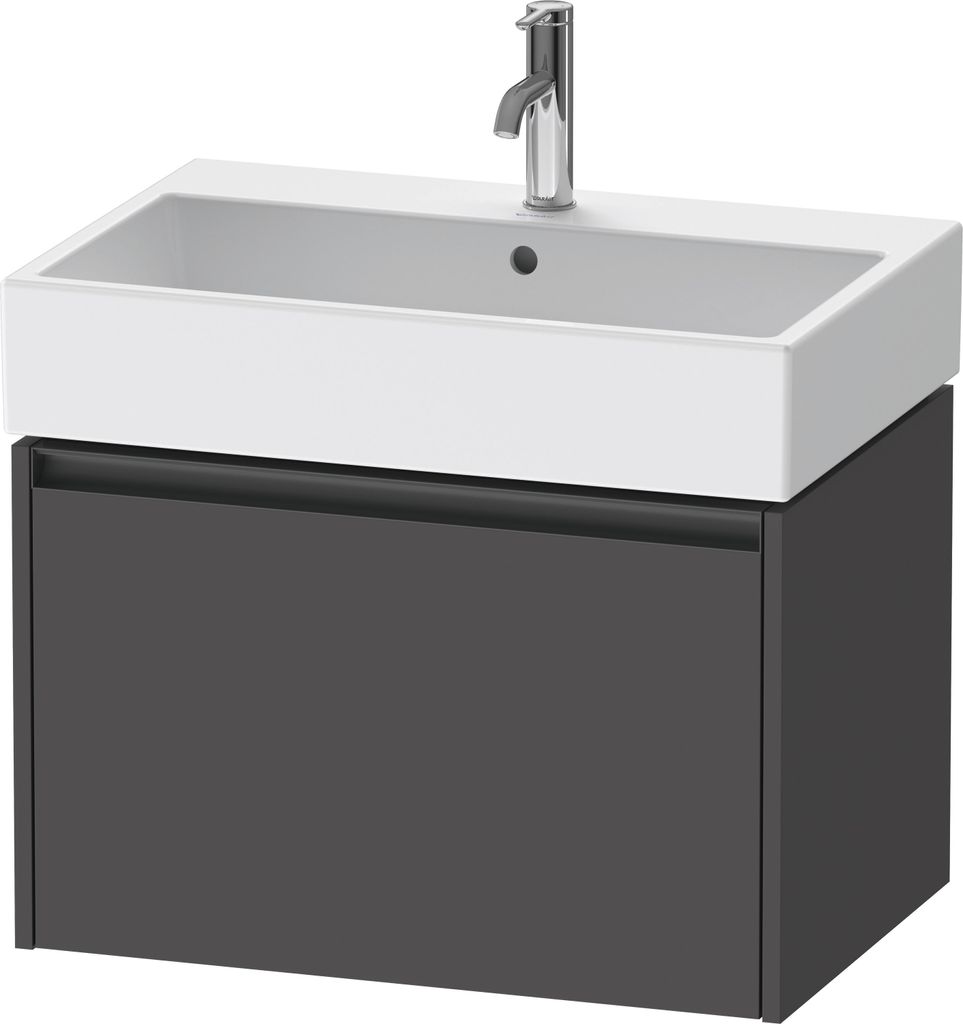 Duravit Ketho.2 Wastafelonderkast 68,4x46x44 cm Mat Grafiet