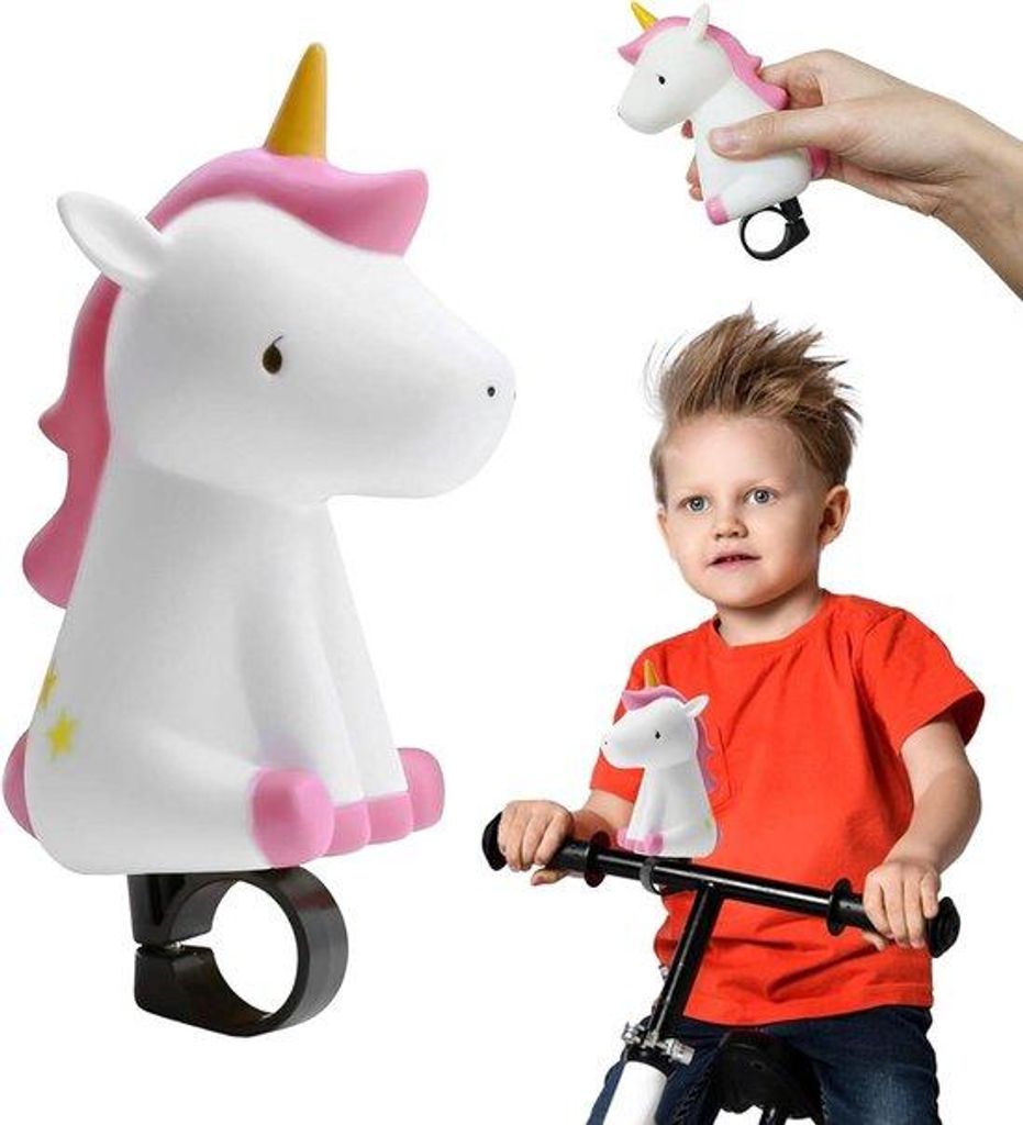 Kinderfietsbel - Einhorn-Design - für Mädchen und Jungen