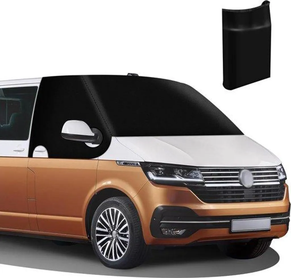 Bâche de pare-brise extérieure pour VW T6 occultant thermique 600D noir