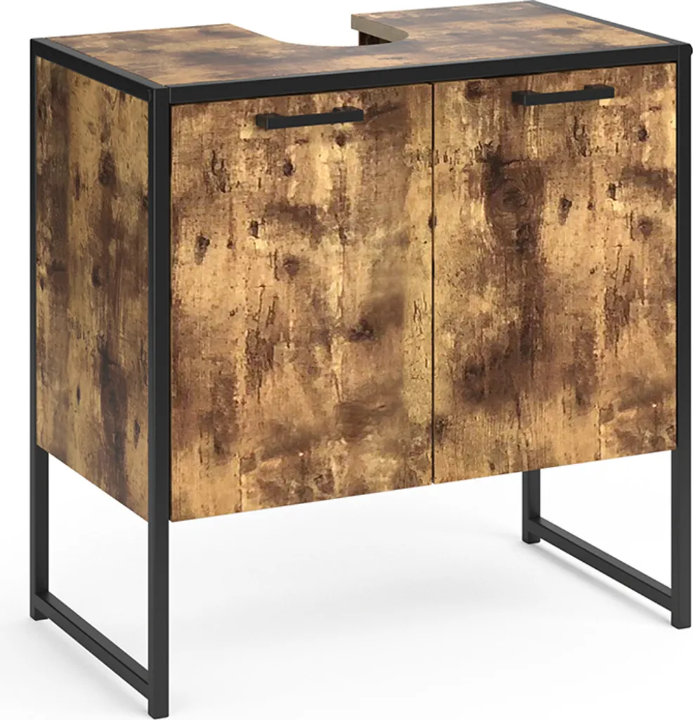 Meuble de rangement sous lavabo Vicco Fyrk bois et métal 60x60 cm