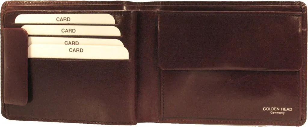 Portafoglio Uomo Golden Head Colorado Bordeaux con Blocco RFID