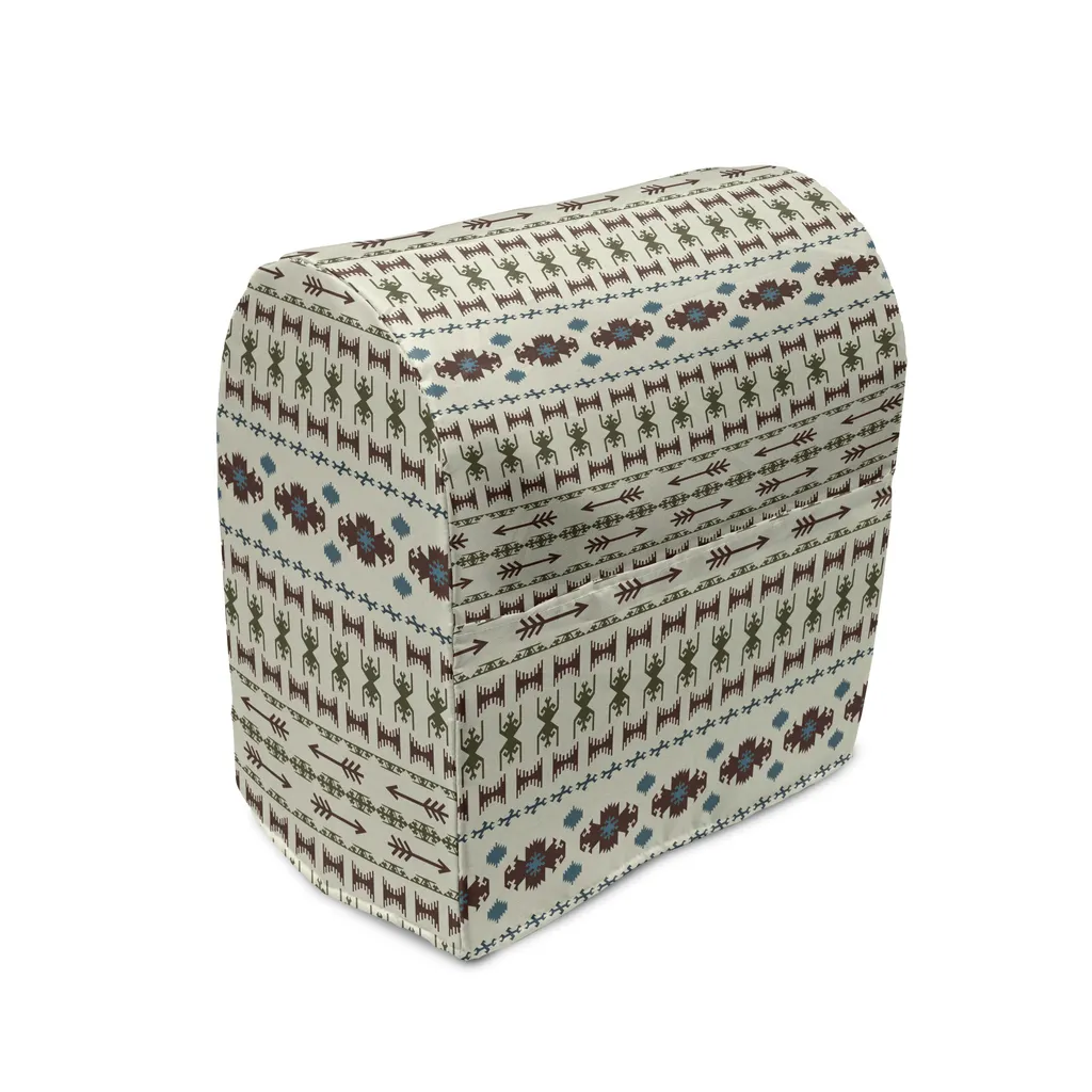 ABAKUHAUS Housse pour blender Aztec India avec poches en 36 x 39 x 24 cm