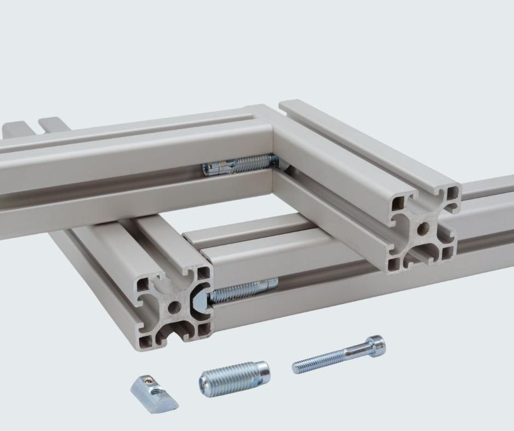 Automatikverbinder für 40x40 & 40x80 Nut 8 Aluprofil- inkl. Produktbild 