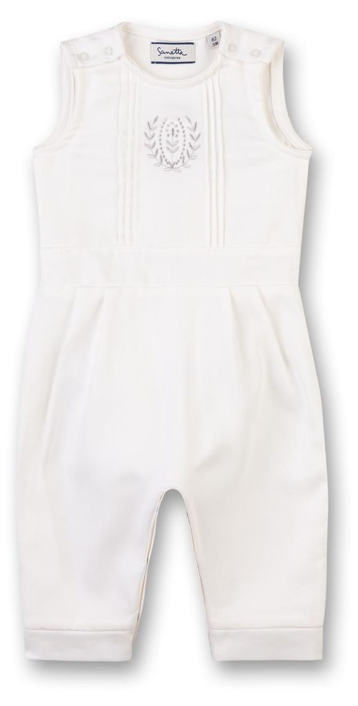 Sanetta Fiftyseven Uni-Strampler ärmellos weiß 80