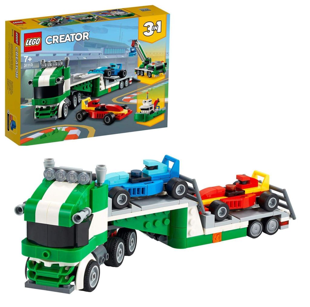 LEGO 31113 Creator 3-In-1 Auto da corsa Transporter con Immagine del prodotto 