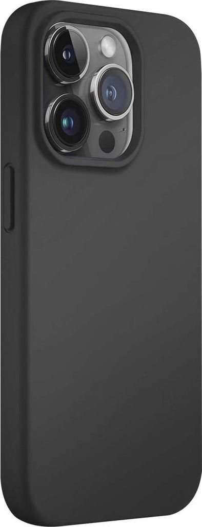 Jaym, Premium Silikonhülle Mikrofaser Apple iPhone 14 Pro Max, Schwarz