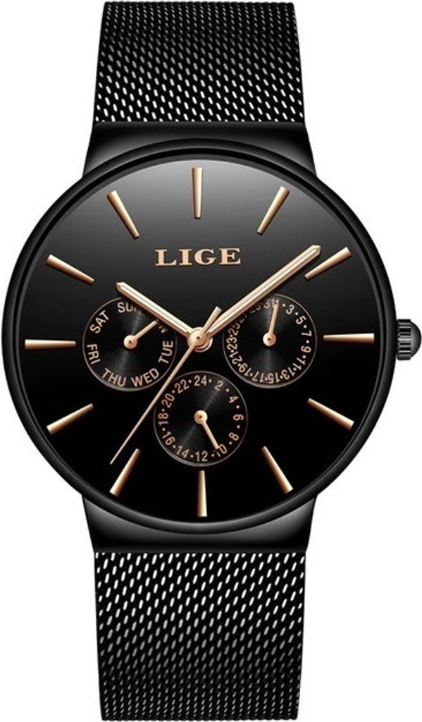 Uhr Lige TO-4050 - Moderne Herrenuhr in Schwarz KP4050 Produktbild 