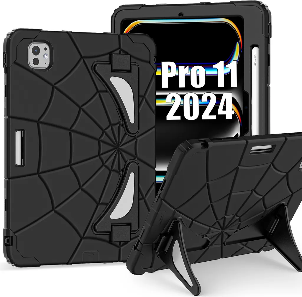 Étui de Protection Enfant iPad Pro 11 M4 2024 Antichoc avec Pied de Support - 2