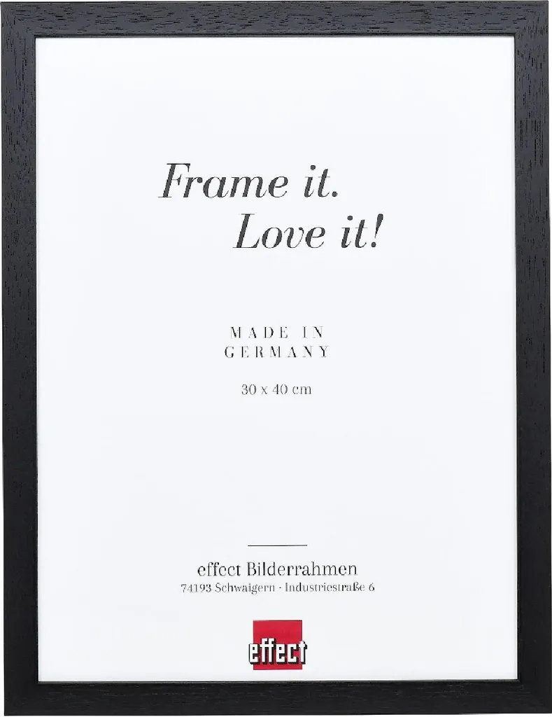 Cornice Diploma A4 Legno Nero 21x29,7 | Profilo 2210 Professionale