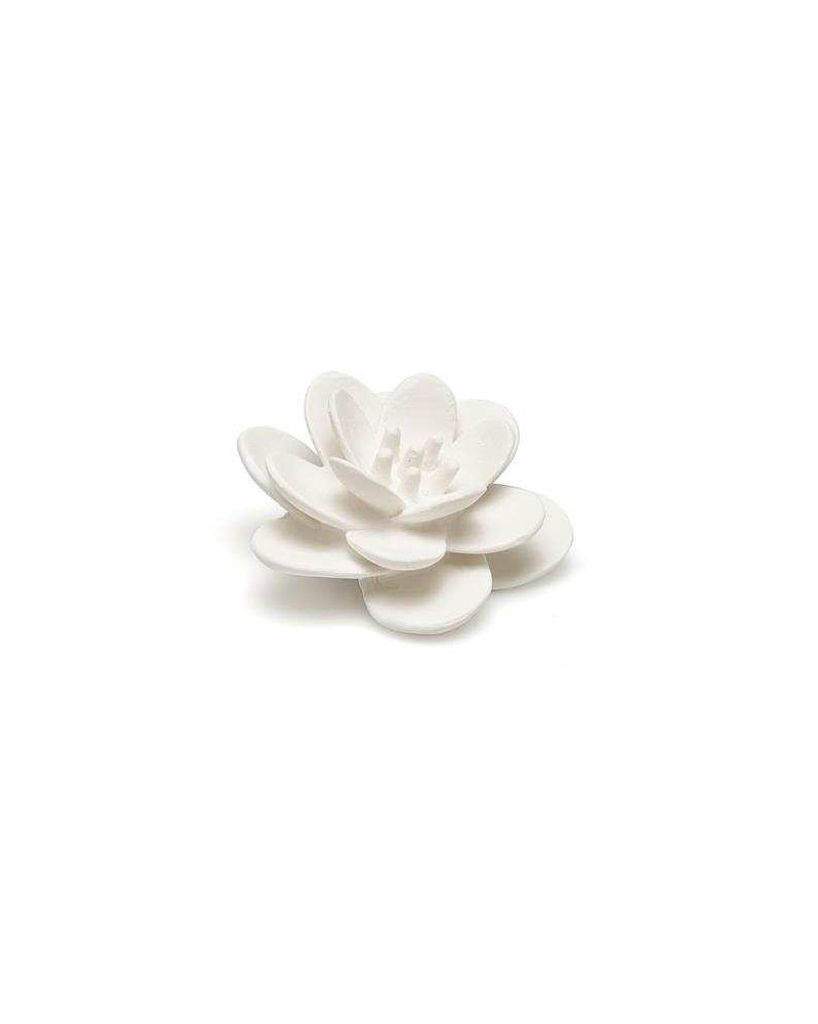 Babyspielzeug Beißring aus 100% Naturkautschuk Lotusblume Handbemalt für Zahnfleischmassage