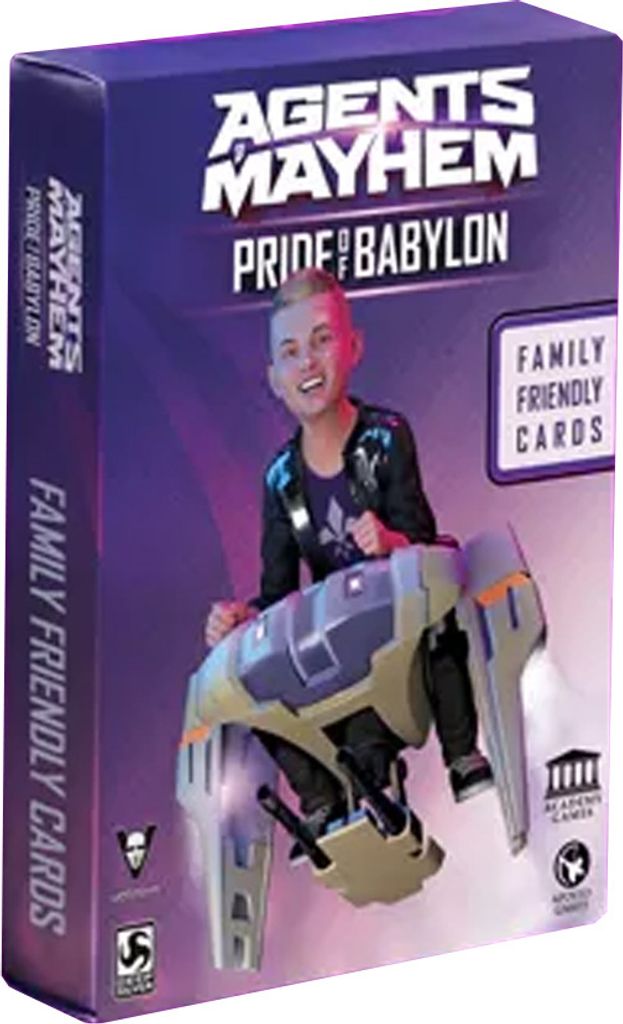 Agents of Mayhem: Pride of Babylon - Family Friendly cards - Erweiterung - ENG Edition