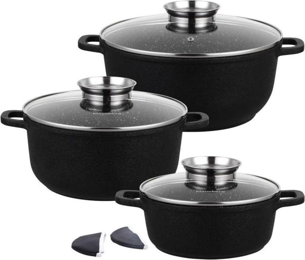 8-Teiliges Set. Klausberg Granit Töpfe Kb-7359 Produktbild 
