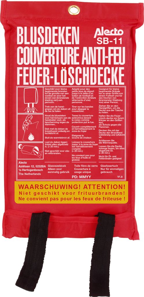 Alecto SB11 - Löschdecke - 100 x 100 cm