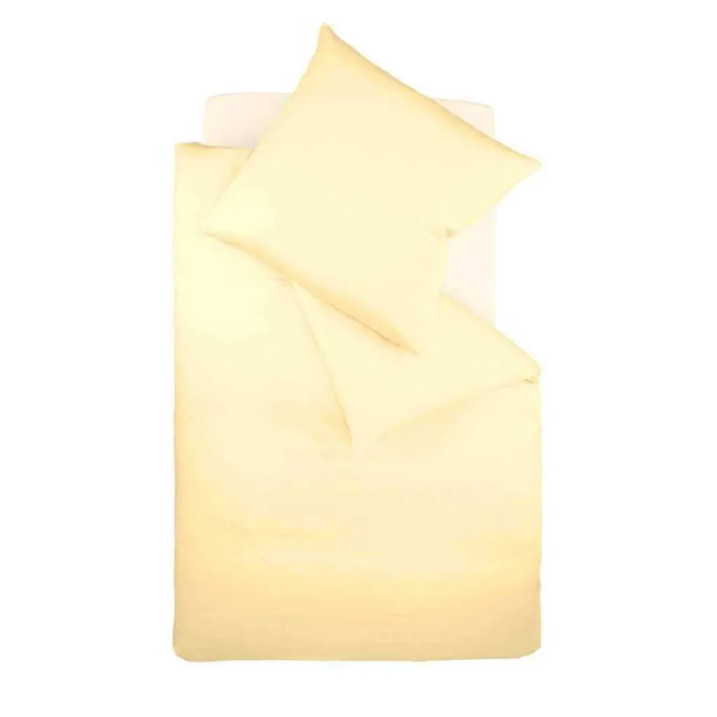Biancheria Letto Fleuresse Jersey Cotone 155x200 Vaniglia 2 Pezzi