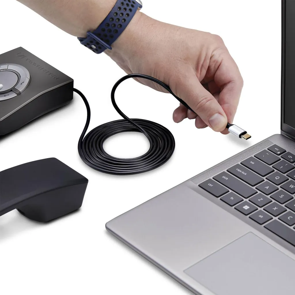Solution adaptateur USB-C vers RJ9 pour casque incompatible 1.8 m - 3