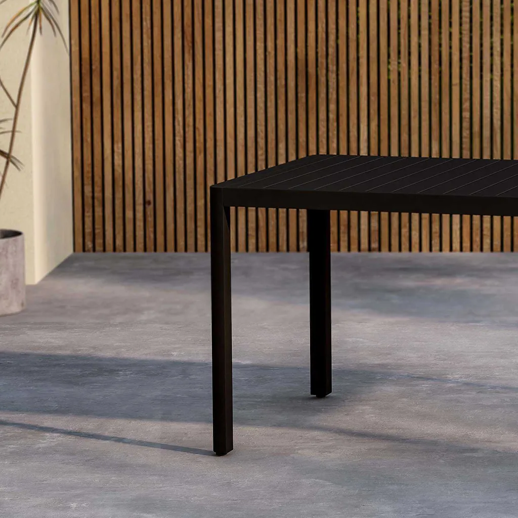 Table de Jardin Noire Giardini : Solution Stable et Durable contre la Rouille - 12