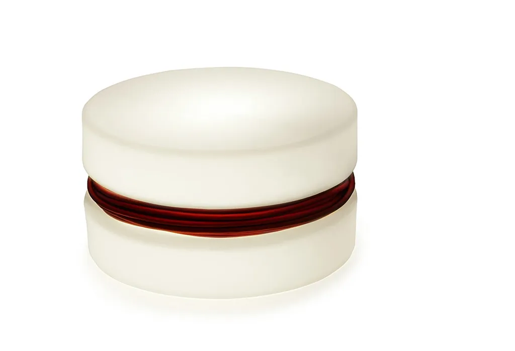 Lampe de Table Lumineuse Blanche Authentics Yoyo en Polyéthylène Mat
