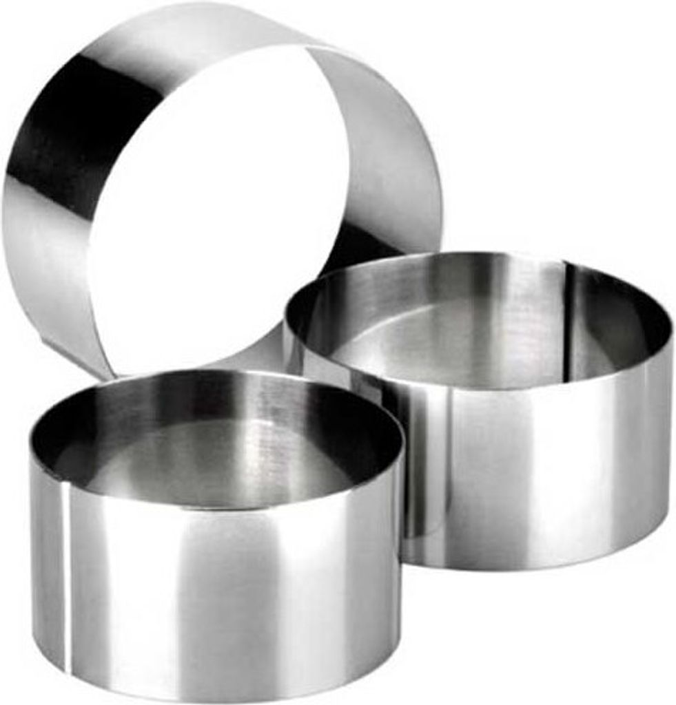 Ibili Ringform Aus Edelstahl 8x6 Cm Silber  Silber One Size Produktbild 